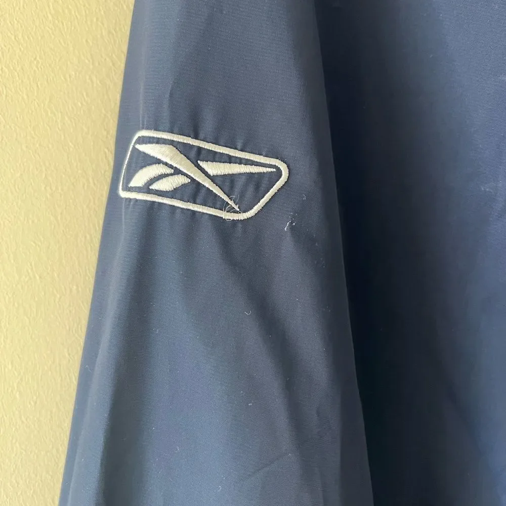 Reebok Mens L Pullover XL NFL On Field Apparel Denver Broncos Windbreaker - Picture 2 of 8